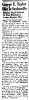 George E. Taylor Dies In Saylesville George E. Taylor Dies In Saylesville