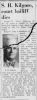 S.H. Kilgore, court bailiff dies S.H. Kilgore, court bailiff dies