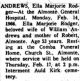 Ella Marjorie Andrews Ella Marjorie Andrews