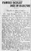 Famous Oculist Dies In Hadlyme Famous Oculist Dies In Hadlyme