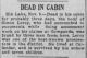 Dead In Cabin Dead In Cabin