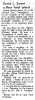 David L. Sweet suffers fatal attack David L. Sweet suffers fatal attack