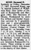 Raymond H. Kemp Raymond H. Kemp
