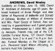 David Wesley Andrews David Wesley Andrews