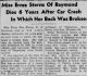 Miss Erma Sterns of Raymond Dies 6 Years After Car Crash In Which Her Back Was Broken Miss Erma Sterns of Raymond Dies 6 Years After Car Crash In Which Her Back Was Broken