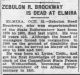 Zebulon R. Brockway Is Dead At Elmira Zebulon R. Brockway Is Dead At Elmira